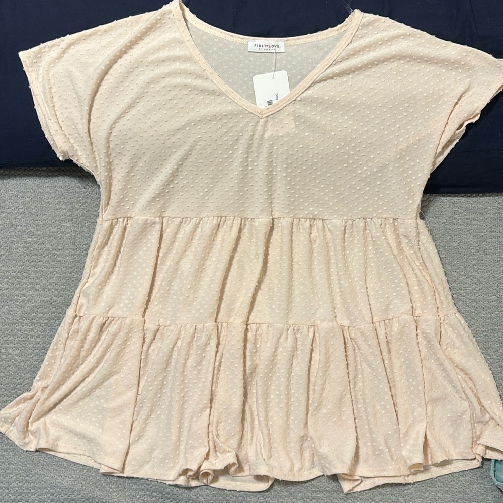 First Love light Peach Top